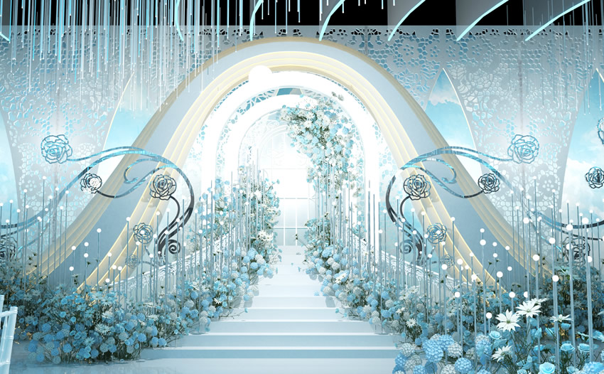 宁南釡香烙馍村水晶厅效果展示